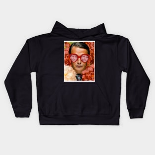 Flower Hannibal with Will Graham Heart Glasses Kids Hoodie